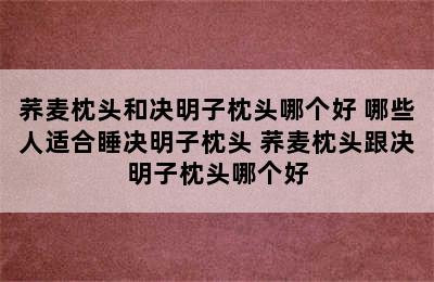 荞麦枕头和决明子枕头哪个好 哪些人适合睡决明子枕头 荞麦枕头跟决明子枕头哪个好